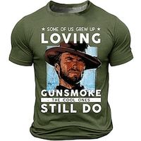 Some of Us Grew up Loving Gunsomke Cowboy Tee Men's Graphic Cotton T Shirt Sports Classic Shirt Short Sleeve Comfortable Tee Street Holiday Summer Fashion Designer Lightinthebox