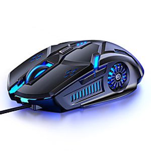 6d dazzling glowing 1.42m wired mechanical e-sports gaming mouse 3200dpi optical computer mause for laptop desktop gamer office Lightinthebox