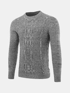 Fall Winter Jacquard Casual Sweater