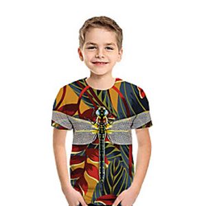 Kids Boys' T shirt Tee Short Sleeve Graphic Print Navy Blue Children Tops Summer Active Regular Fit 3-13 Years miniinthebox
