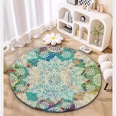 Mandala Round Area Rug Kitchen Mat Non-Slip Oil Proof Floor Mat Livingroom Rug Indoor Outdoor Mat Bedroom Decor Bathroom Mat Entrance Rug Door Mat Lightinthebox