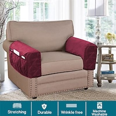 2 Pcs Armrest Covers for Chairs and Sofas Couch Arm Covers for Sofa Armrest Covers with Side Pocket Anti-Slip Furniture Protector Washable Armrest Slipcovers miniinthebox 2 Pcs Armrest Covers for Chairs and Sofas Couch Arm Covers for Sofa Armrest Covers with Side Pocket Anti-Slip Furniture Protector Washable Armrest Slipcovers miniinthebox