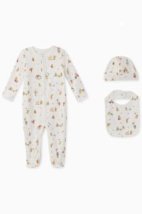 Polo Bear Cotton Coverall Set