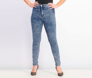 Womens Faded High Rise Skinny Jean  Navy