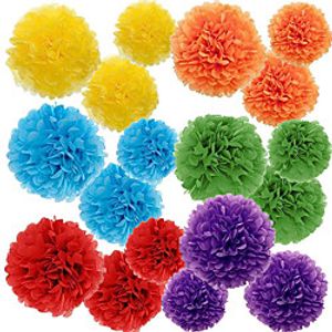 10 Inch Paper Flower Ball Birthday Party Decoration Wedding Arrangement Handmade Paper Garland Lightinthebox
