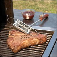 Steak Meat Barbecue Branding Iron with 55 Letters - thumbnail