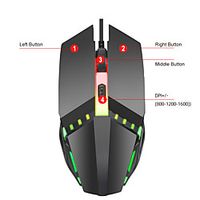 LITBest S200 Wired USB Gaming Mouse / Ergonomic Mouse 1600 dpi 3 Adjustable DPI Levels 4 pcs Keys 4 Programmable Keys miniinthebox LITBest S200 Wired USB Gaming Mouse / Ergonomic Mouse 1600 dpi 3 Adjustable DPI Levels 4 pcs Keys 4 Programmable Keys miniinthebox