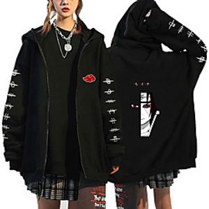 Inspired by Naruto Uchiha Itachi Anime Cartoon 100% Polyester Print Harajuku Graphic Kawaii Hoodie For Men's / Women's / Couple's miniinthebox