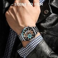 DEYROS Brand Men Quartz Watch Large Dial Sports Fashion Business Luminous Calendar Waterproof Alloy Watch miniinthebox - thumbnail