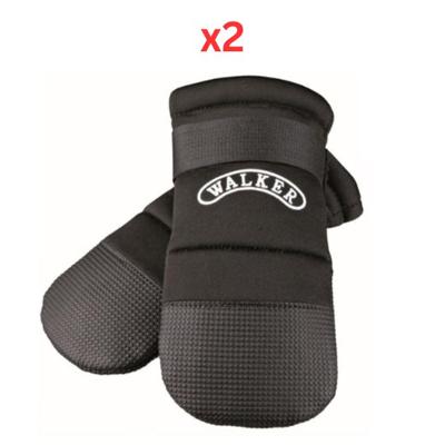 Trixie Walker Care Protective Boots for Dogs Black - Medium (Pack of 2)