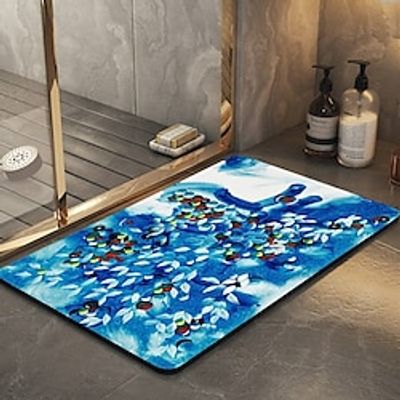 3D flower Diatomaceous Earth Bath Mat Xmas Soft Mat Rubber Anti-Slip Fast Dry Super Absorbent Thin Bathroom Mat for Under Door - Bathroom Floor Mat Rug Bathtub Front Shower Mat Sink Lightinthebox 3D flower Diatomaceous Earth Bath Mat Xmas Soft Mat Rubber Anti-Slip Fast Dry Super Absorbent Thin Bathroom Mat for Under Door - Bathroom Floor Mat Rug Bathtub Front Shower Mat Sink Lightinthebox