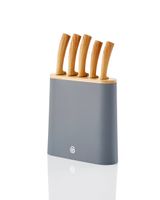 Swan Nordic 5 Piece Knife Block Slate Grey