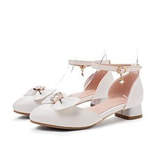 Girls' Sandals Princess Shoes PU Big Kids(7years ) White Pink Spring Summer Lightinthebox