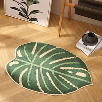 Leaf Shaped Floor Mat Tufted Carpet Bedroom Entrance Household Entrance Mat Bathroom Bathroom Water Absorbing and Non Slip Mat Lightinthebox Leaf Shaped Floor Mat Tufted Carpet Bedroom Entrance Household Entrance Mat Bathroom Bathroom Water Absorbing and Non Slip Mat Lightinthebox