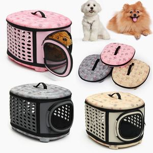 Small Pet Dog Cat Puppy Kitten Carrier Portable Cage Crate Transporter 3 Colors Choices