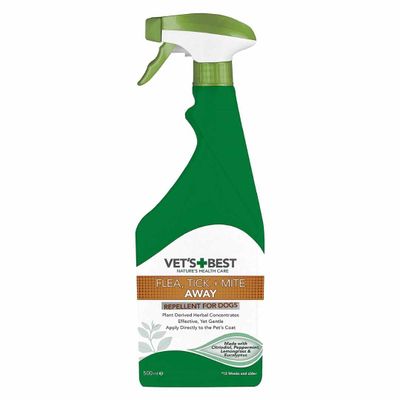Vet'S Best Flea, Tick And Mite Treatment Spray For Dogs, 500 Ml Vet'S Best Flea, Tick And Mite Treatment Spray For Dogs, 500 Ml