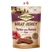 Carnilove Jerky Snack Turkey with Venison Fillet 100g Pack Of 6
