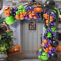 Halloween Balloons Garland Kit,Pocus Balloons Purple Orange Confetti Balloons for Halloween Hocus Pocus Party Supplies Decoratios Lightinthebox - thumbnail