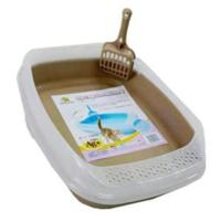 Nutrapet Cat Toilet Little Cat Litter Box 46 x 36.6 x11 Cm, Brown