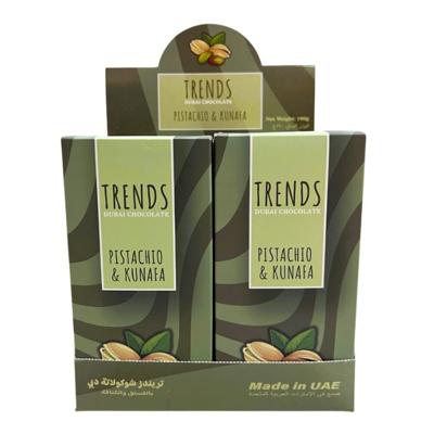 Trends Dubai Chocolate, Pistachio & Kunafa 190G Pack of 12
