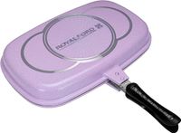 Royalford Double Grill Pan, 40 cm-(Purple)-(RF9446)
