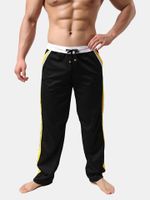 Mens Home Trousers Casual Running Drawstring Sports Cotton Pants