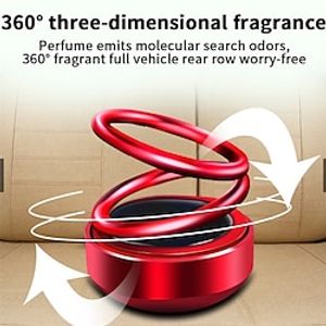 Solar  Energy Car Hanging Double Ring Automatic Rotation Car Aromatherapy Air Purifier 360  Rotating Dashboard Decorations Vehicle Decoration miniinthebox