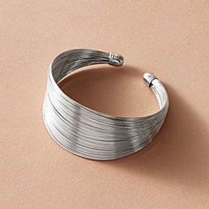 Women's Cuff Bracelet Classic Wedding Birthday Stylish Elegant Fashion Holiday Rock Alloy Bracelet Jewelry Silver For Christmas Anniversary Party Evening Date Festival miniinthebox