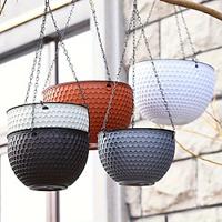 Hanging Planters Self Watering Hanging Baskets Dark Grey For Indoor Outdoor Plants Flower Plant Pots Lightinthebox