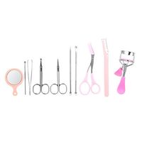 10 Pieces Eyebrow Shaping Tools Set