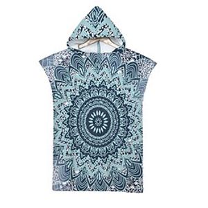 1PCS Geometric Hooded Wear Bath Towel Beach Towel Cape Seaside Dressing Bathrobe Printed Hooded Bath Towel,Beach Towels for Kids miniinthebox