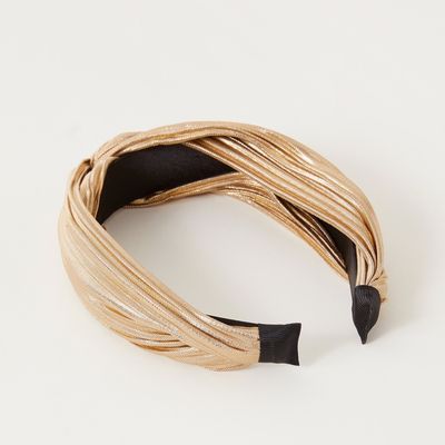 Single Metallic Knotted Headband