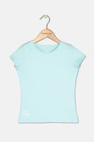Kids Girls Plain Top  Turquoise - thumbnail