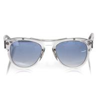 Frankie Morello Chic Shaded Blue Lens Wayfarer Sunglasses (FR-22130)
