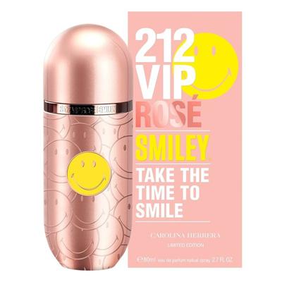 Carolina Herrera 212 Vip Rose Smiley Limited Edition Woman Eau De Parfum 80Ml
