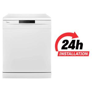 Midea Freestanding Dishwasher, 14 Place Settings | 6 Auto Programs | Silent & High Energy Efficient | Half Load Function | Rapid Wash | Child Lock...