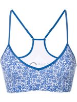 The Upside Zoe floral sport bra - Blue - thumbnail