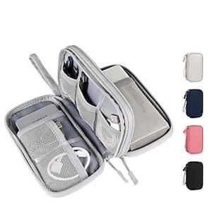 Electronic Organizer, Travel Cable Organizer Bag Pouch Electronic Accessories Carry Case Portable Waterproof Double Layers All-in-One Storage Bag For Cable, Cord, Charger miniinthebox