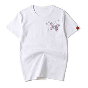 Men's Unisex Tee T shirt Hot Stamping Butterfly Graphic Prints Animal Plus Size Print Short Sleeve Casual Tops Cotton Basic Fashion Designer Big and Tall White Black miniinthebox