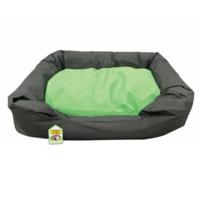 Nutrapet L-75Cm W-59Cm H-17Cm Lounger Bed Black & Green M