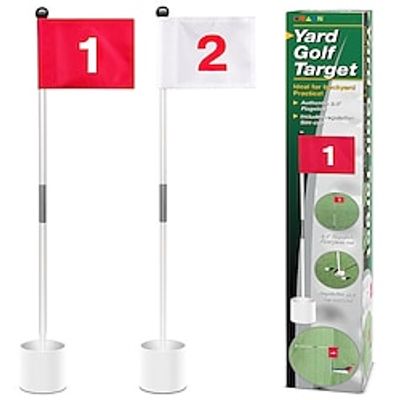 Complete Golf Practice Set - Includes Golf Green Flagstick, Golf Putting Cup, Perfect for Home Backyard Practice Sessions and Improving Your Golf Skills Lightinthebox