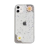 Phone Case For Apple Back Cover iPhone 13 Pro Max 12 Mini 11 X XR XS Max 8 7 Rhinestone Glitter Shine Soft Edges Transparent Glitter Shine TPU Lightinthebox - thumbnail