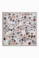 Motif Printed Curiosities Shawl in Silk - thumbnail