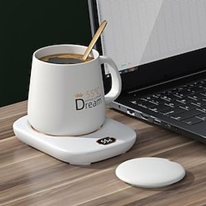 Portable Warmer USB Mug Heater Coffee Mug Cup Warmer Milk Tea Water Timing Heating Pad Cup Heater Warm Mat Constant Temperature Coaster Supplies 55 Degree Constant Temperature Mat  Drink Warm Heater Lightinthebox