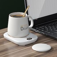 Portable Warmer USB Mug Heater Coffee Mug Cup Warmer Milk Tea Water Timing Heating Pad Cup Heater Warm Mat Constant Temperature Coaster Supplies 55 Degree Constant Temperature Mat  Drink Warm Heater Lightinthebox - thumbnail