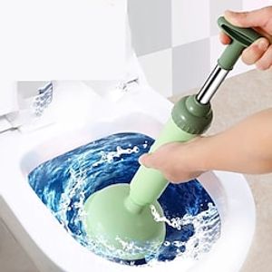 Toilet Plunger High Pressure Pump Anti Clogging Drain Cleaners Pipe Dredge Device for Bathroom Kitchen Sink Drain Clean Supplies miniinthebox