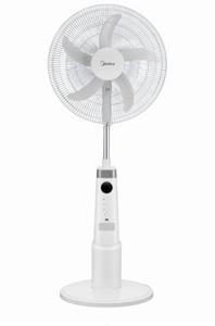 Midea Rechargeable Stand Fan With Remote, 9 Speed Settings With 25W Power, Cordless Support, 5 Blade With 11 Hours Battery Run Time - FS4523MRD