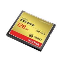 SanDisk Extreme 128 GB UDMA7 Compact Flash Card, Black/Gold (SDCFXSB-128G-G46)