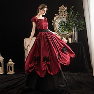 Princess Shakespeare Gothic Vintage Inspired Medieval 19th Century Dress Party Costume Prom Dress Women's Costume Vintage Cosplay Party Evening Party Masquerade 3/4-Length Sleeve Ball Gown Dress miniinthebox Princess Shakespeare Gothic Vintage Inspired Medieval 19th Century Dress Party Costume Prom Dress Women's Costume Vintage Cosplay Party Evening Party Masquerade 3/4-Length Sleeve Ball Gown Dress miniinthebox