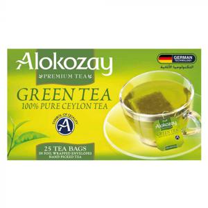 Alokozay Green Tea - 25 Tea Bags In Foil Wrapped Enveloped